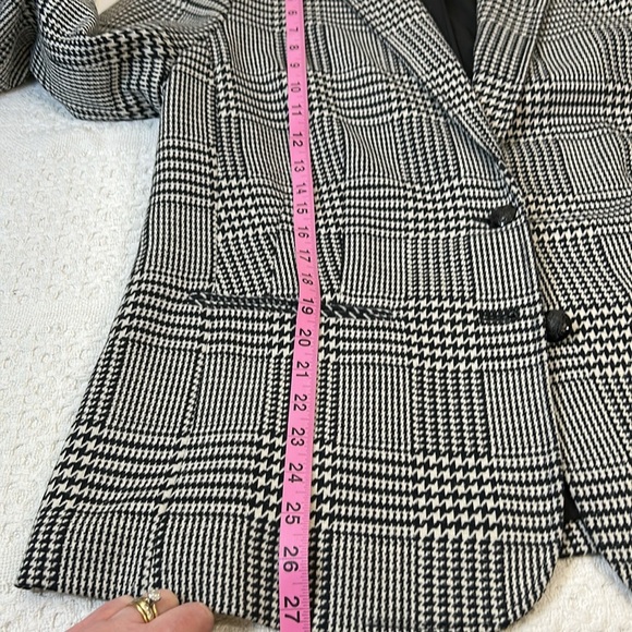 Lauren Ralph Lauren Women’s Houndstooth Heritage Print Blazer Jacket Sz 14w - Picture 13 of 14